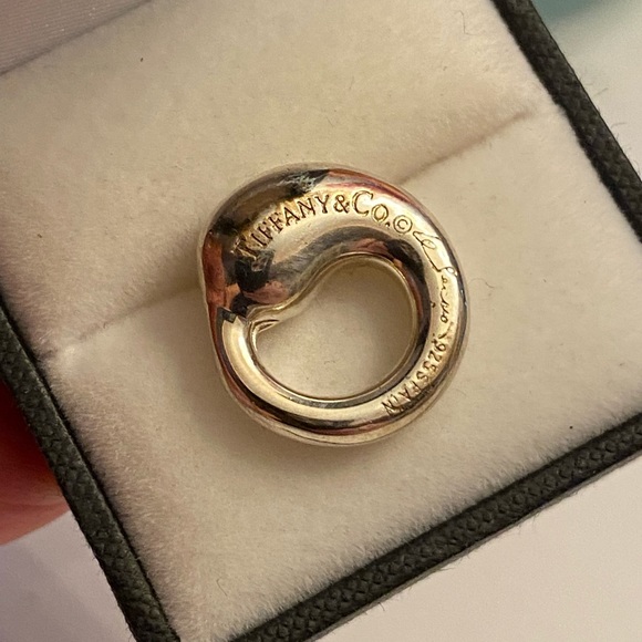 Tiffany & Co Sterling Silver Elsa Peretti Eternal Circle Pendant - Picture 5 of 11